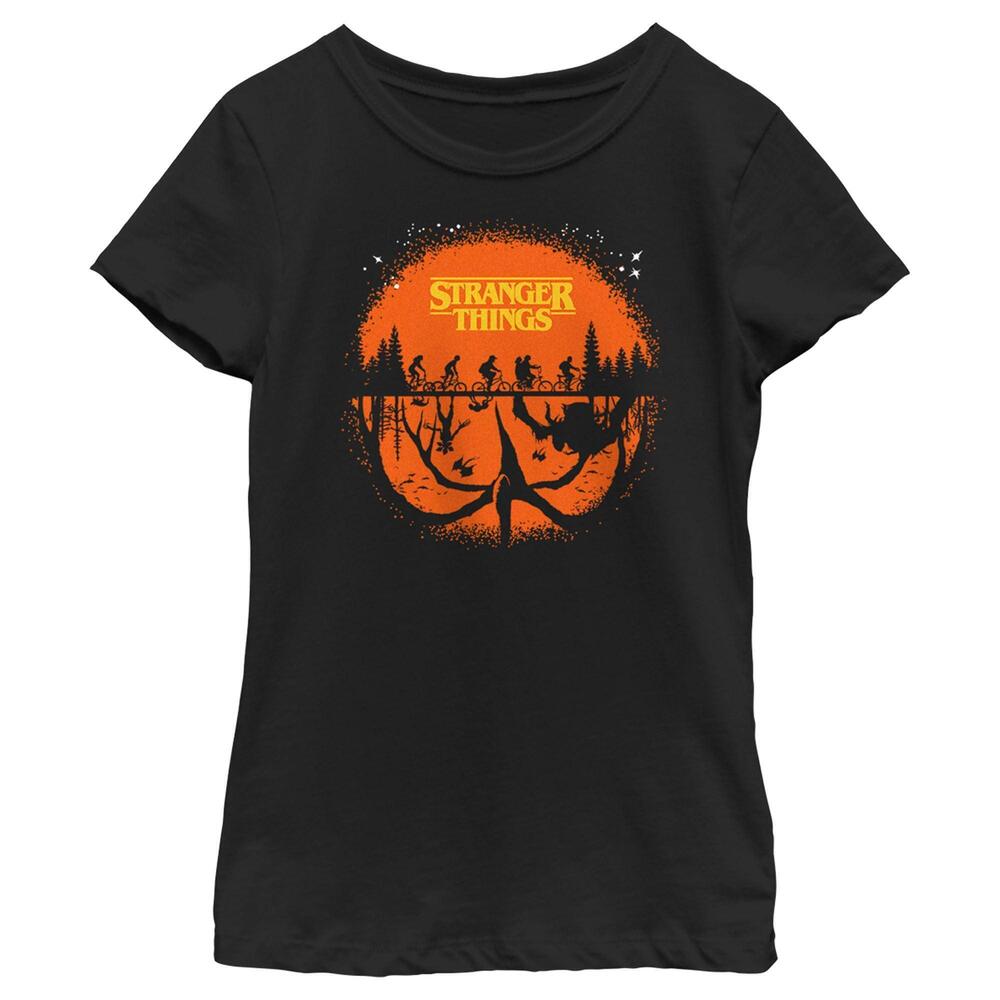 Girls Stranger Things Two Planes Collide Tshirt